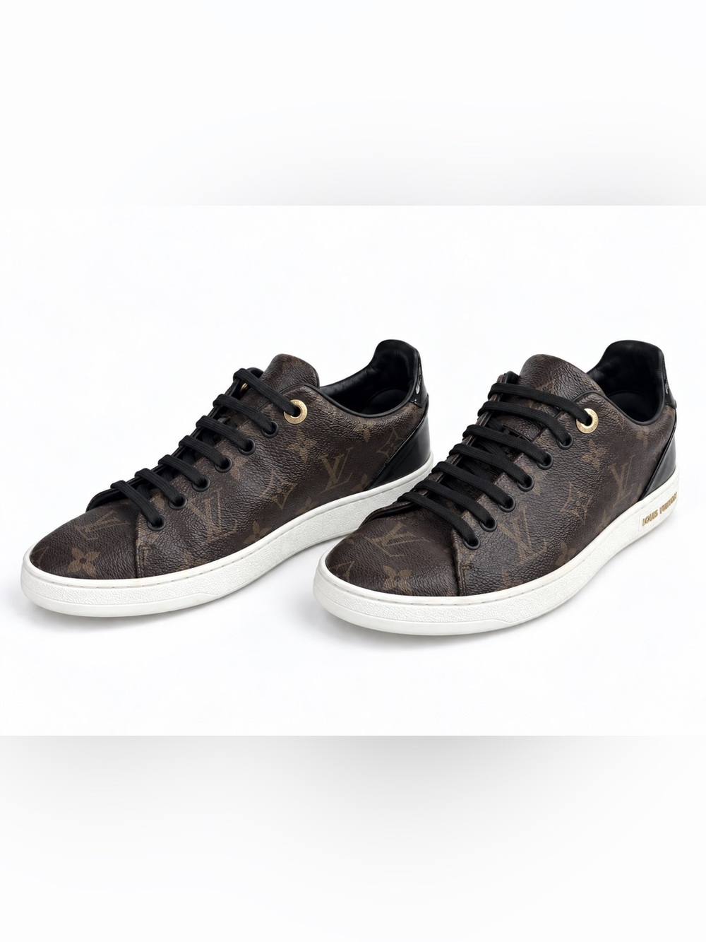 Louis Vuitton Frontrow Monogram Leather Sneakers Size 38
